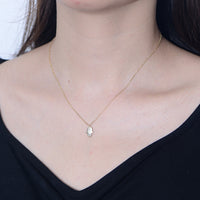 Gold Plated Sterling Silver Evil Eye Hamsa Necklace