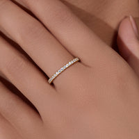 Silver Cubic Zirconia Full Eternity Ring