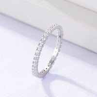 Silver Cubic Zirconia Full Eternity Ring