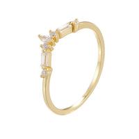 Sterling Silver Crown Ring with Cubic Zirconia