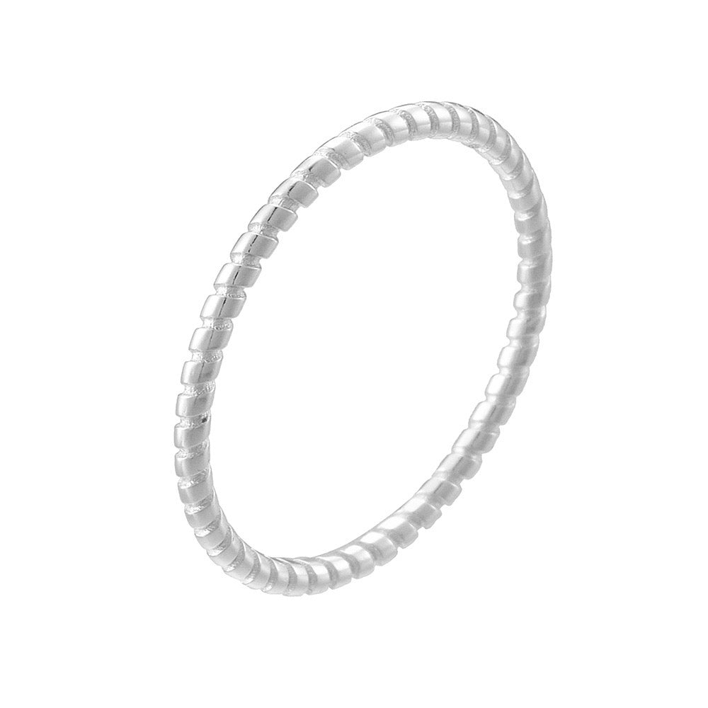 Sterling Silver Twist Stacking Ring