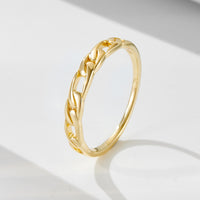 Sterling Silver Link Chain Ring