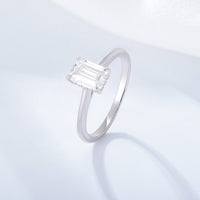 Gold Plated Baguette Cut Ring