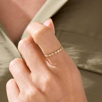 Gold Plated Sterling Silver Tree Leaf Band Ring