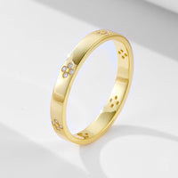 Sterling Silver Radiant Cut Engagement Rings Set