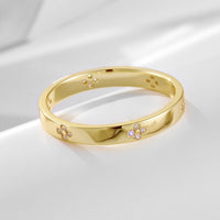 Sterling Silver Radiant Cut Engagement Rings Set