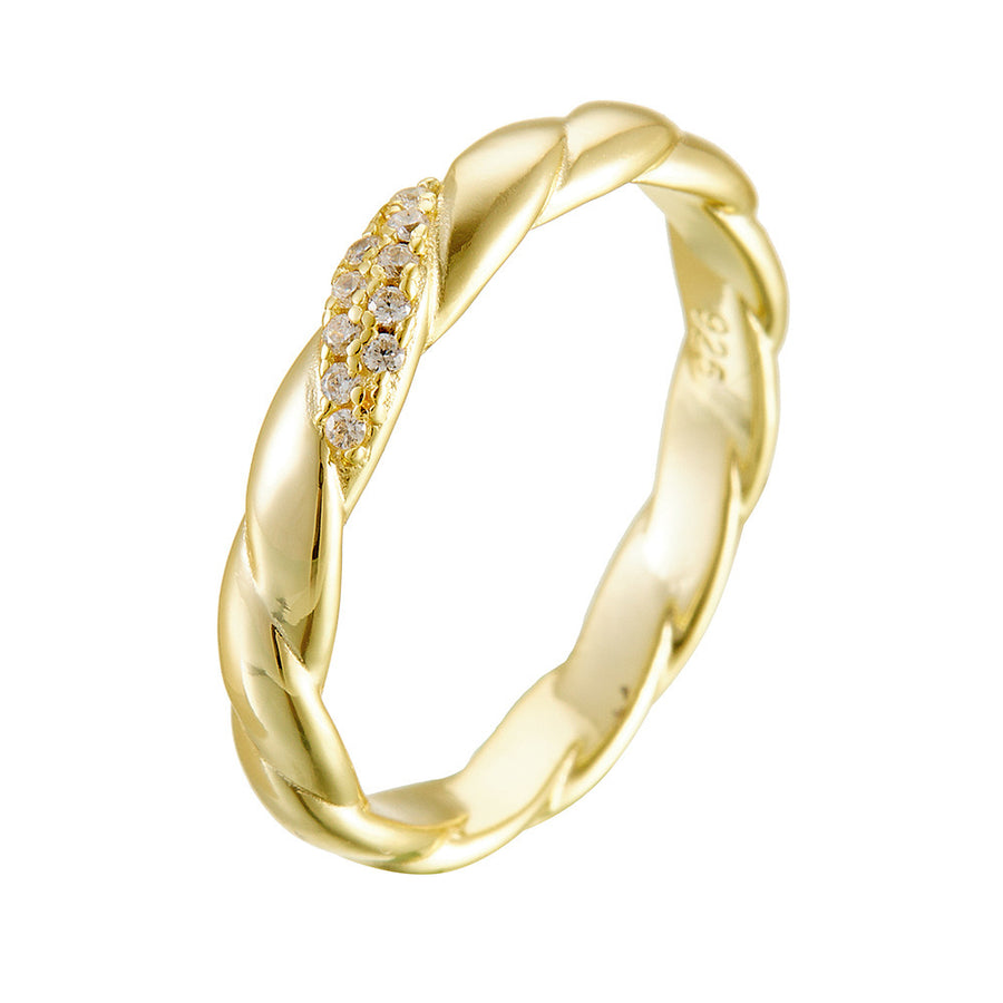 Sterling Silver Twisted Rope Ring