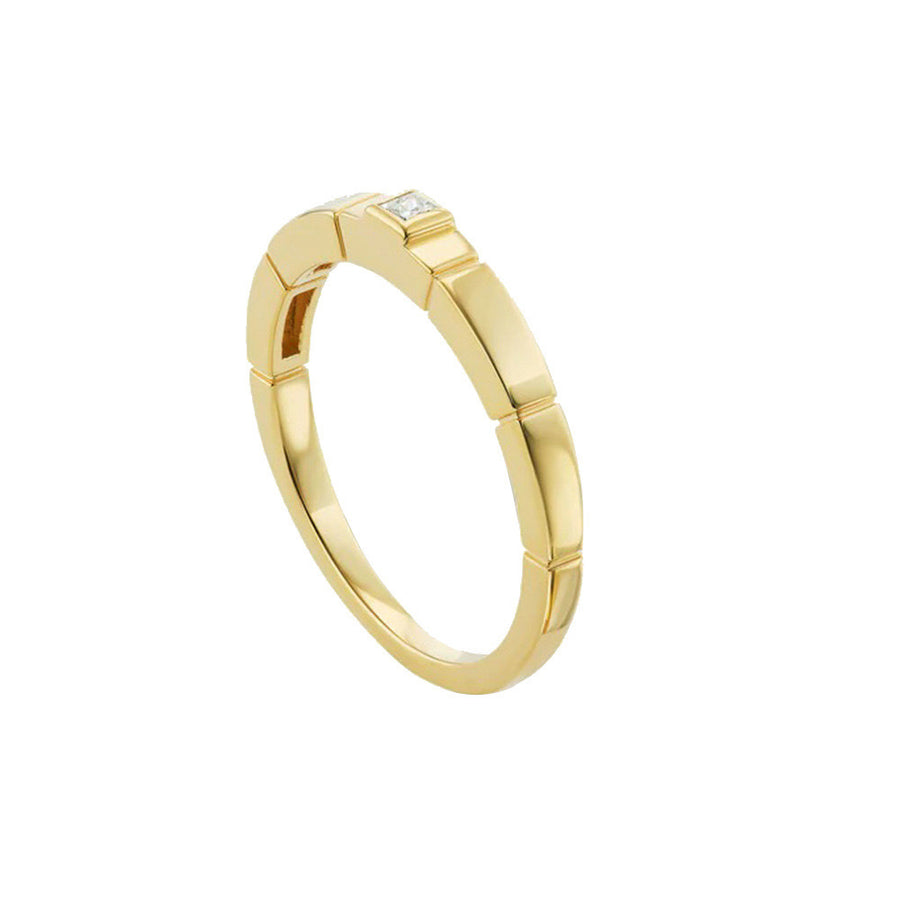 Sterling Silver Simple Square Band Ring