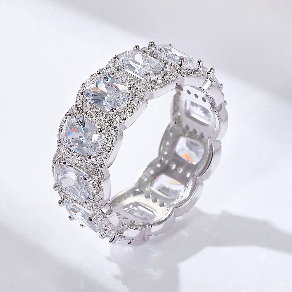 Sterling Silver Eternity Wedding Ring