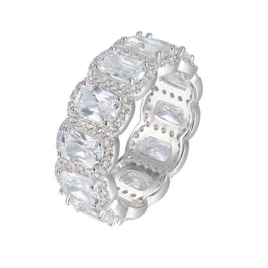 Sterling Silver Eternity Wedding Ring