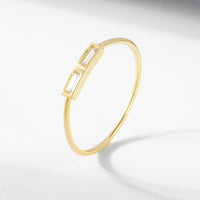 Sterling Silver Baguette Ring - Size 5