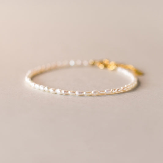 Gold Plated Freshwater Pearl Bracelet