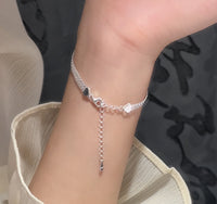 Sterling Silver Linked Chain Soft Bracelet