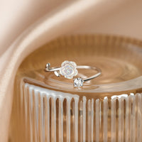 Sterling Silver Open Flower Ring