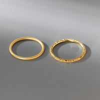 Satin and Shiny Finish 999 Silver Stacking Ring