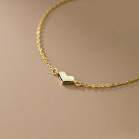 Sterling Silver Small Heart Bracelet