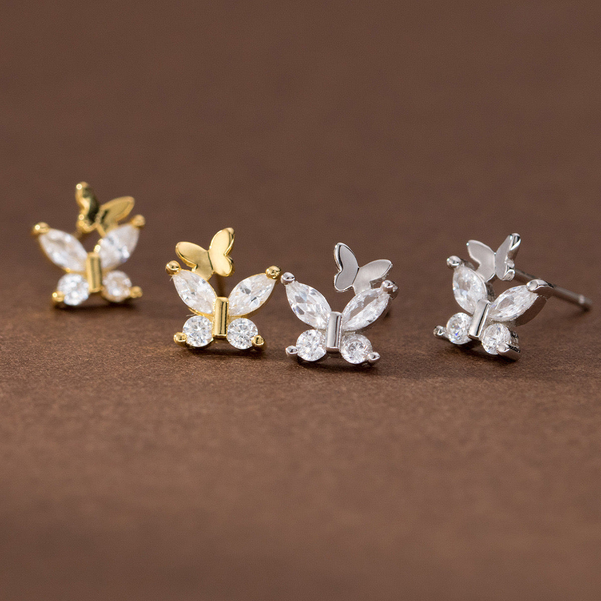 Sterling Silver Butterfly Earrings