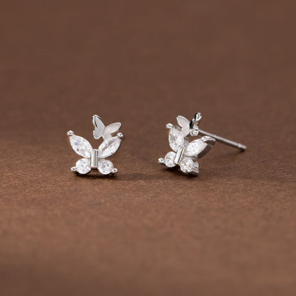 Sterling Silver Butterfly Earrings