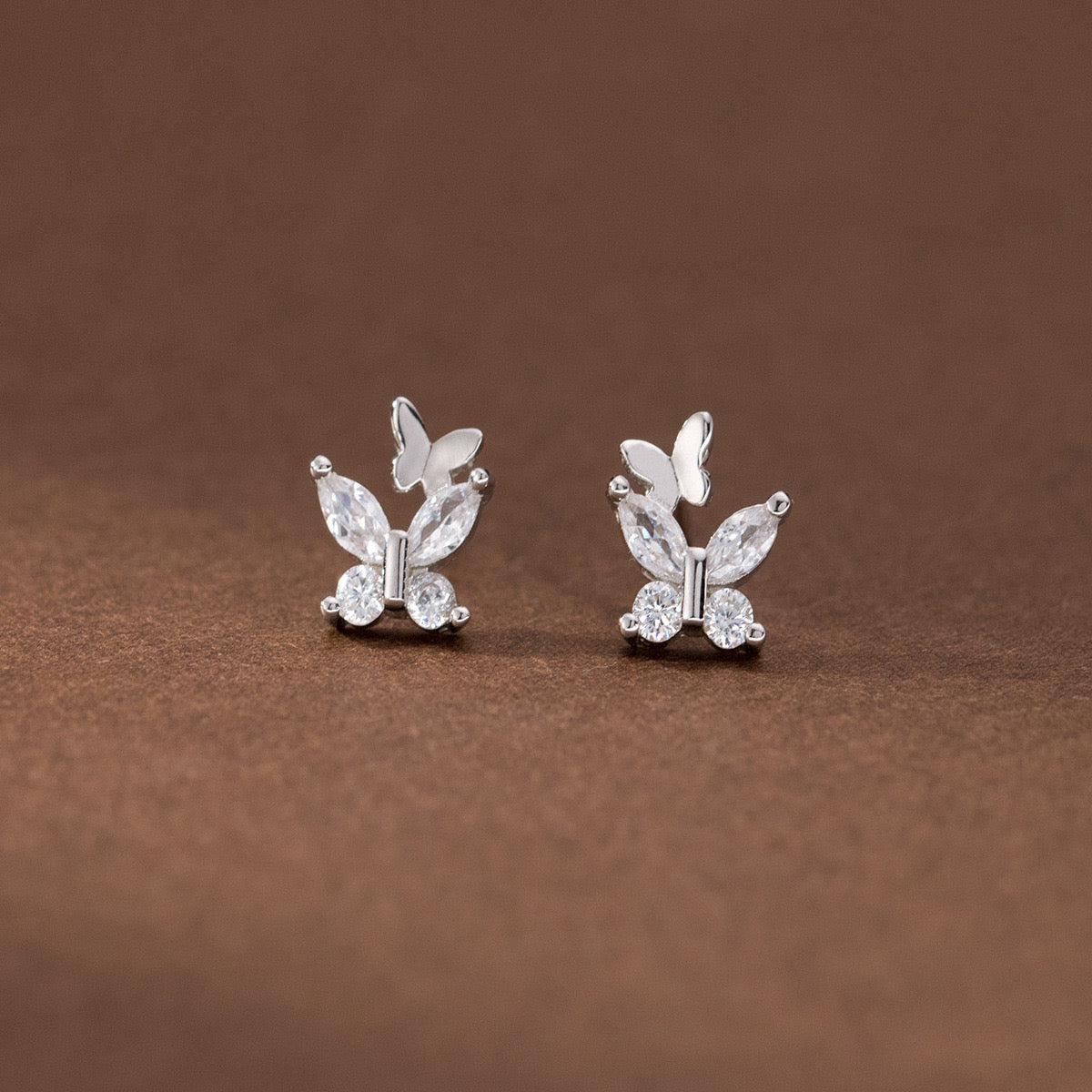 Sterling Silver Butterfly Earrings