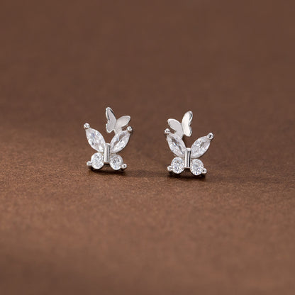 Sterling Silver Butterfly Earrings