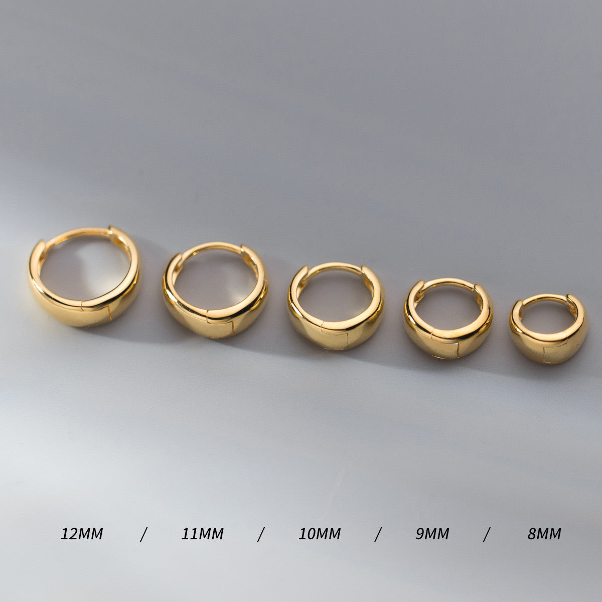 Simple Hoop Earrings in Sterling Silver