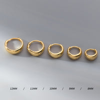 Simple Hoop Earrings in Sterling Silver