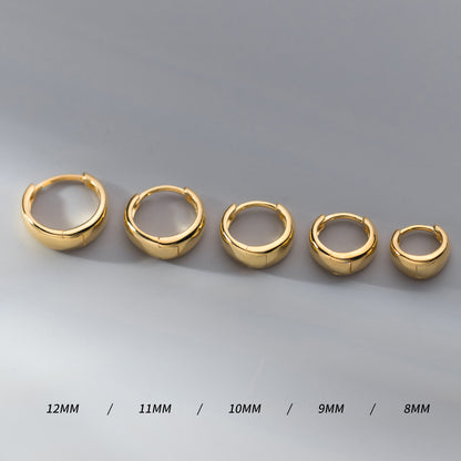 Simple Hoop Earrings in Sterling Silver