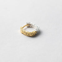 Gold Plated Sterling Silver Square Hoop Earrings