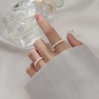 Adjustable Cultured Pearl Ring