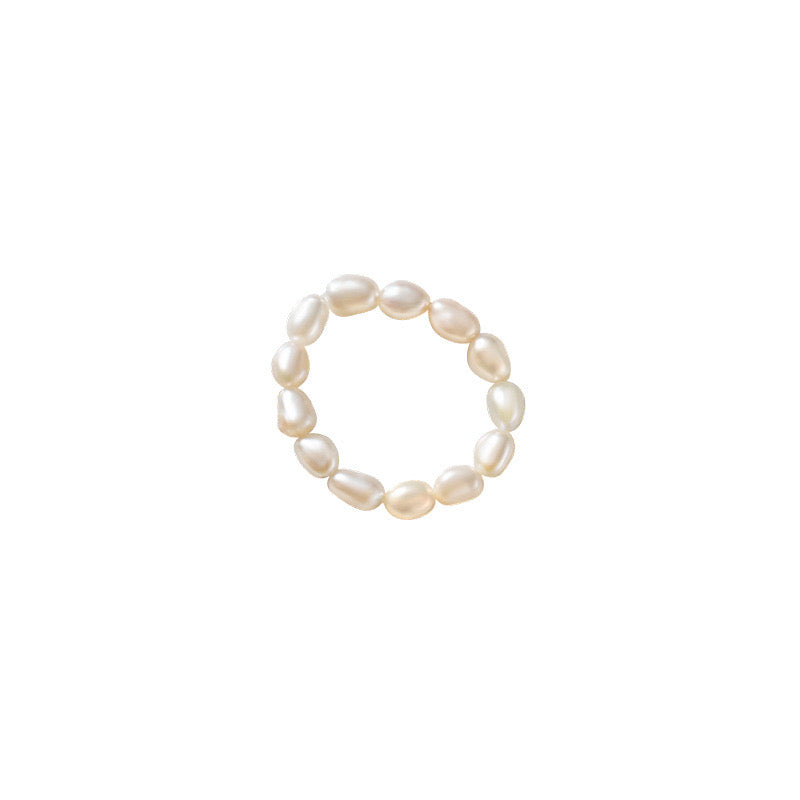 Adjustable Cultured Pearl Ring