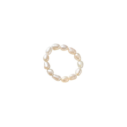 Adjustable Cultured Pearl Ring