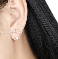 Sterling Silver Shell Pearl Earrings