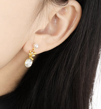 Cubic Zirconia Sterling Silver Earrings
