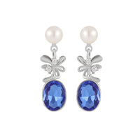 Cubic Zirconia Sterling Silver Earrings