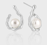Freshwater Pearl Sterling Silver Earrings