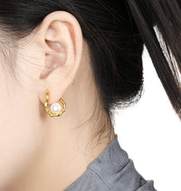 Freshwater Pearl Sterling Silver Earrings