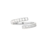 Sterling Silver & Shell Pearl Open Ring