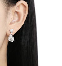 Gold Plated Sterling Silver Hammered Finish Earrings