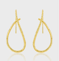 Rhodium Plated Dangle Earrings