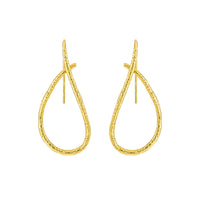 Rhodium Plated Dangle Earrings
