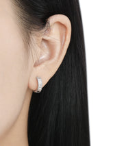 Vintage Sterling Silver Hoop Earrings