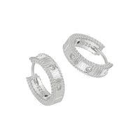 Vintage Sterling Silver Hoop Earrings