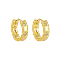 Vintage Sterling Silver Hoop Earrings