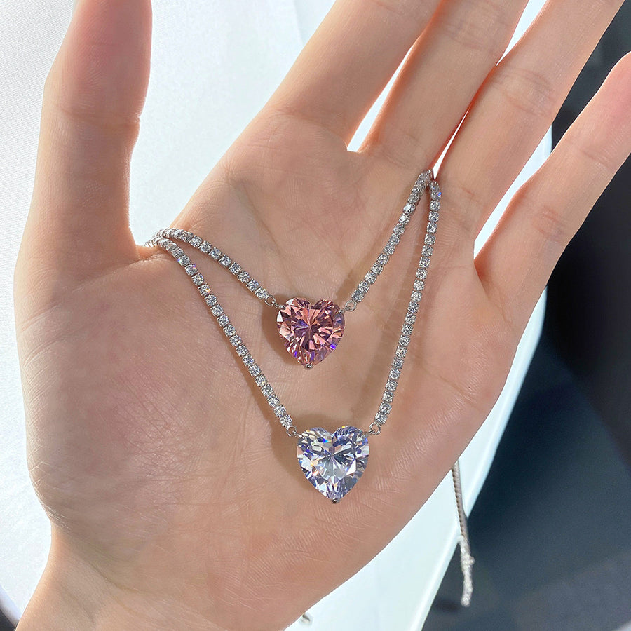 Sterling Silver Heart Pendant Necklace