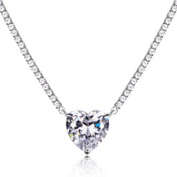Sterling Silver Heart Pendant Necklace