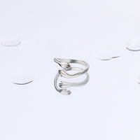 Solid Sterling Silver Ring with Rhodium and Gold Plating