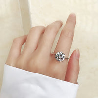 Sterling Silver 3ct Cubic Zirconia Solitaire Ring