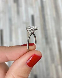 Sterling Silver 3ct Cubic Zirconia Solitaire Ring