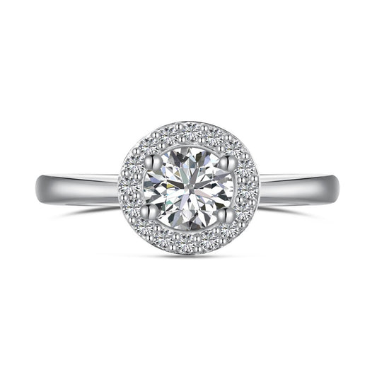 Sterling Silver Dainty Ring with Cubic Zirconia