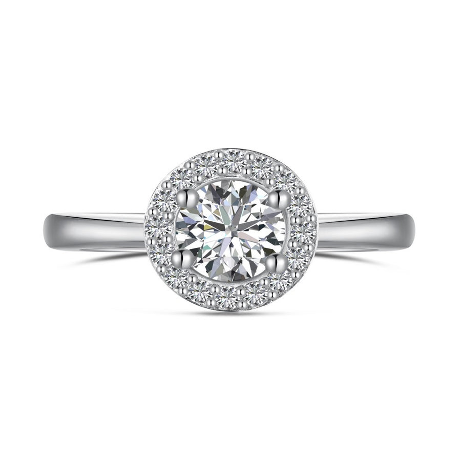 Sterling Silver Dainty Ring with Cubic Zirconia